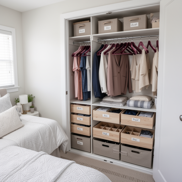 Bedroom and Closet Organization for Small Spaces - home decor for small spaces