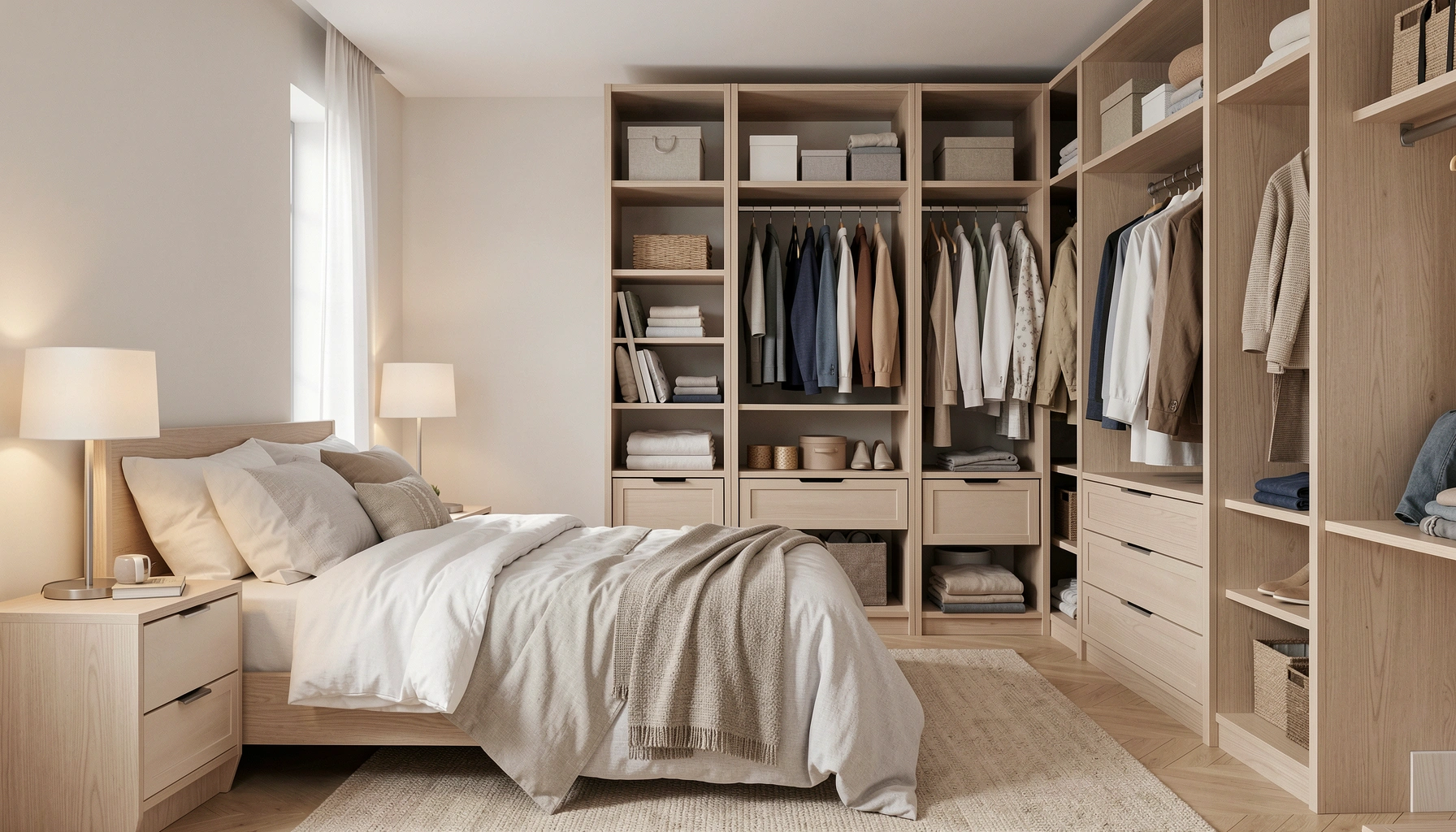 10 Bedroom and Closet Organization Ideas for Small Spaces