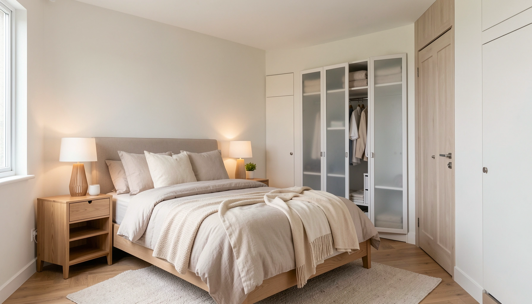 Quick Answer: How Do You Organize a Small Bedroom With No Closet?