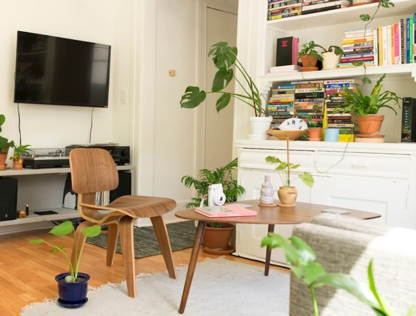 A cute and cozy affordable apartment living room styled with budget decor finds under $100