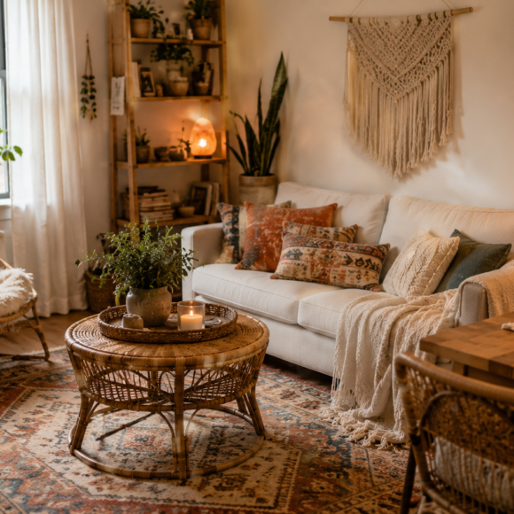 boho living room ideas budget