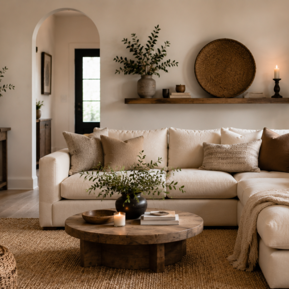 warm neutral living room ideas budget